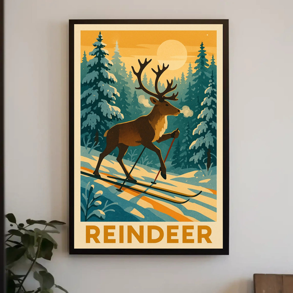 Reindeer Adventure Poster