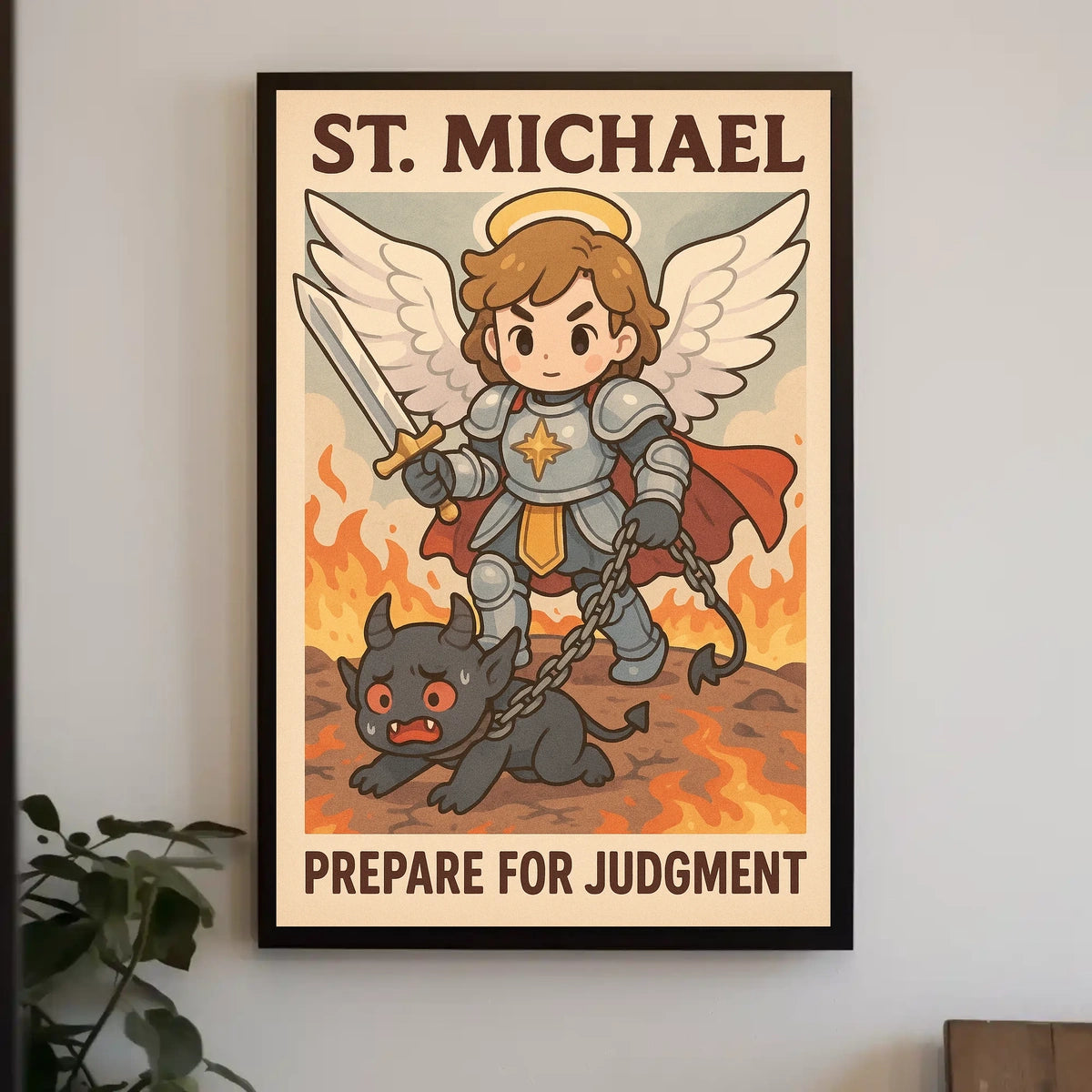 St. Michael Prepare For Judgment Poster