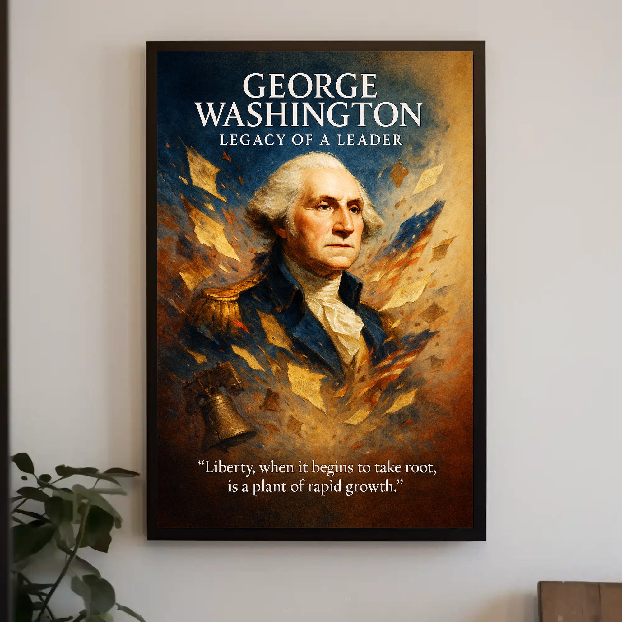 George Washington Legacy of a Leader Poster PosterGoat