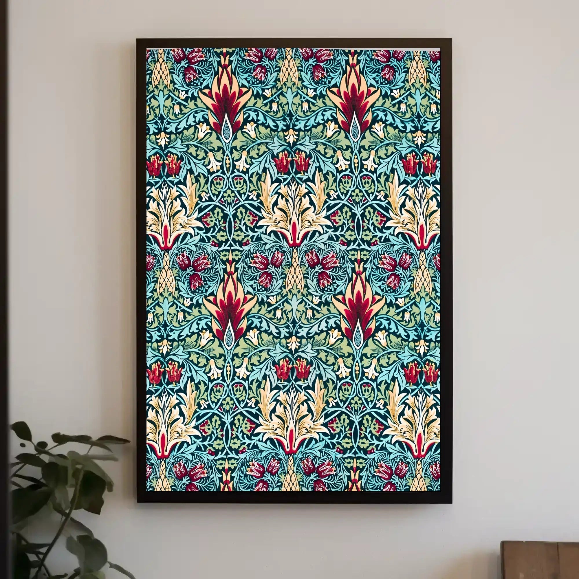 Victorian Floral Elegance: Abstract or Artistic Poster