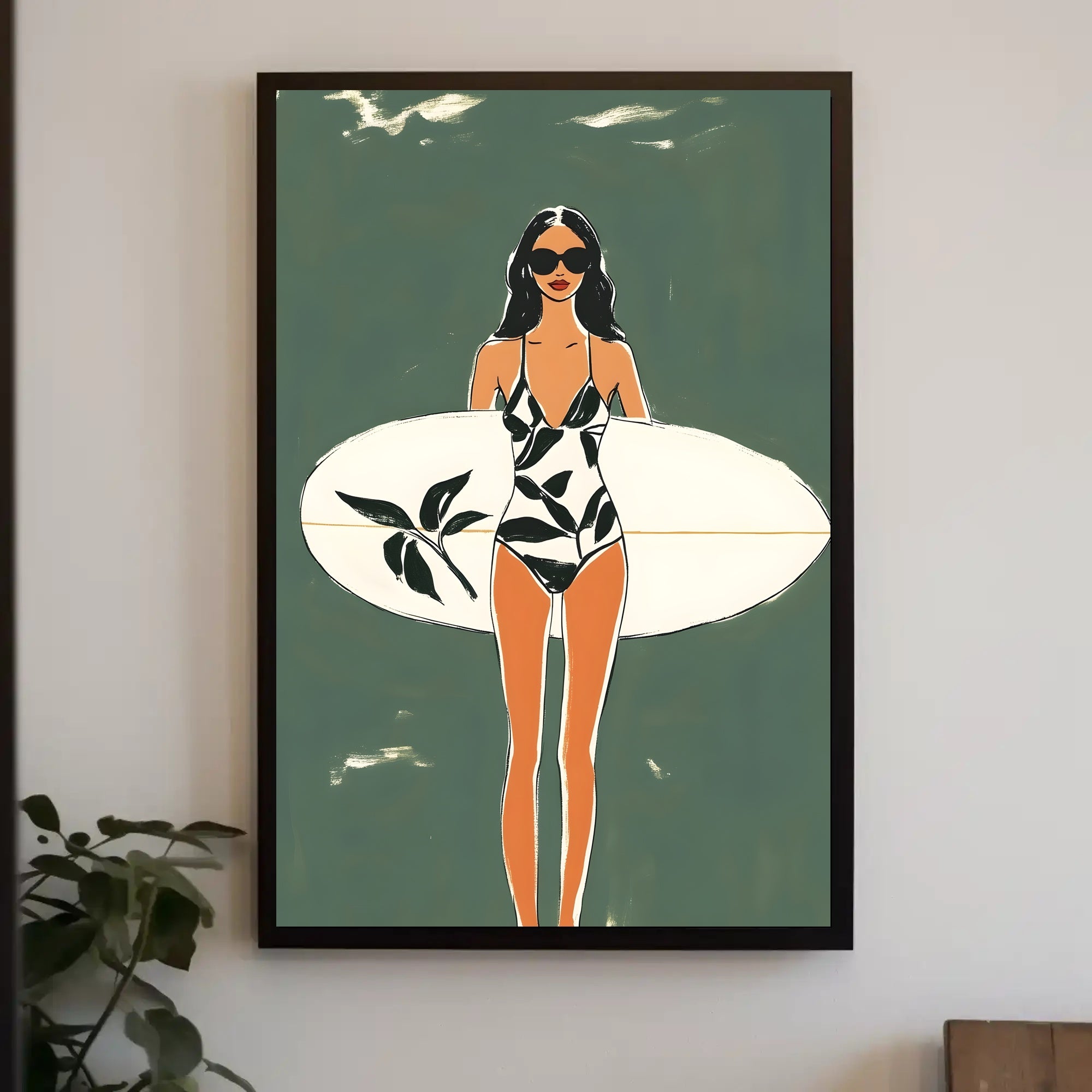 Surf Chic Poster Modern Beach Wall Art Print