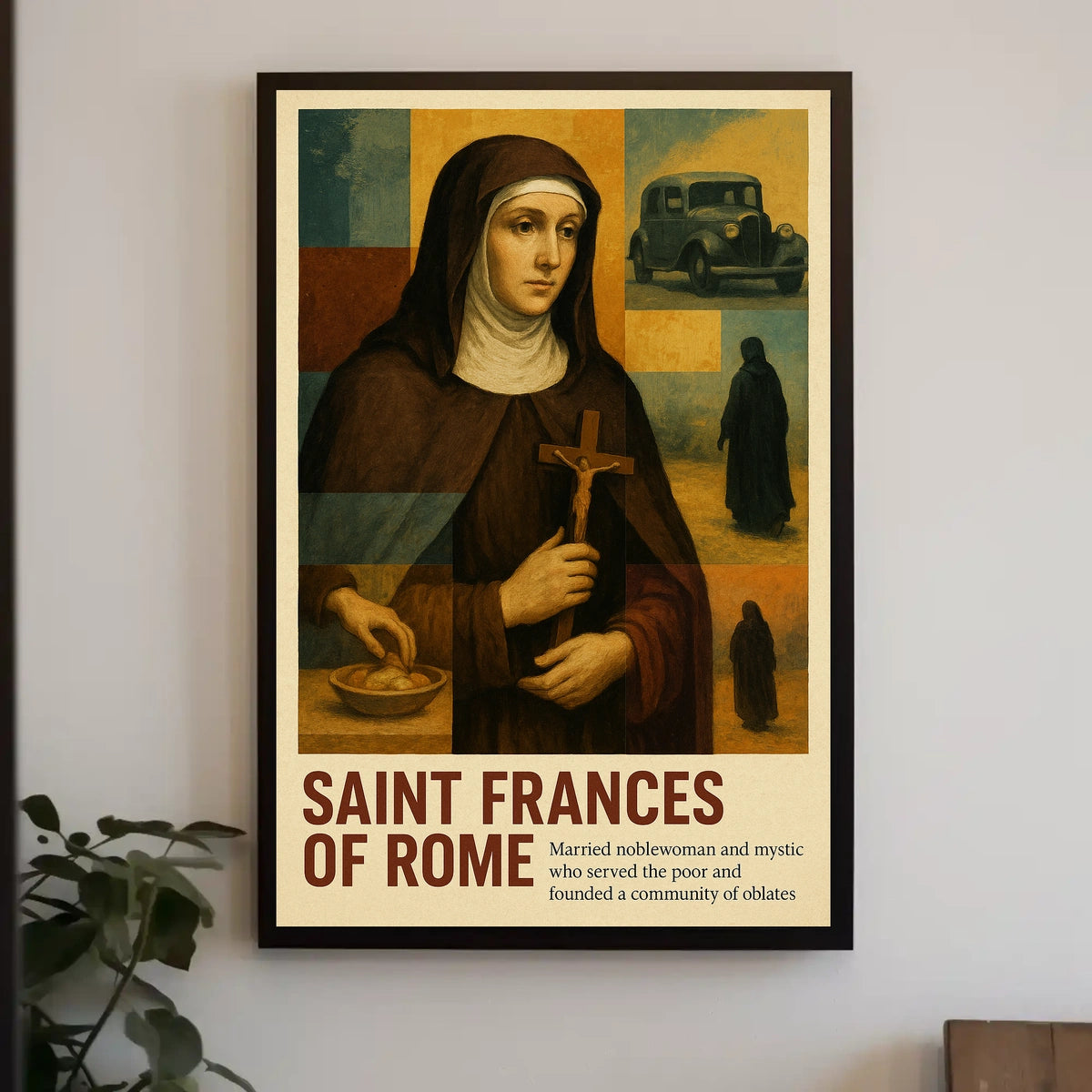 Saint Frances Of Rome Poster