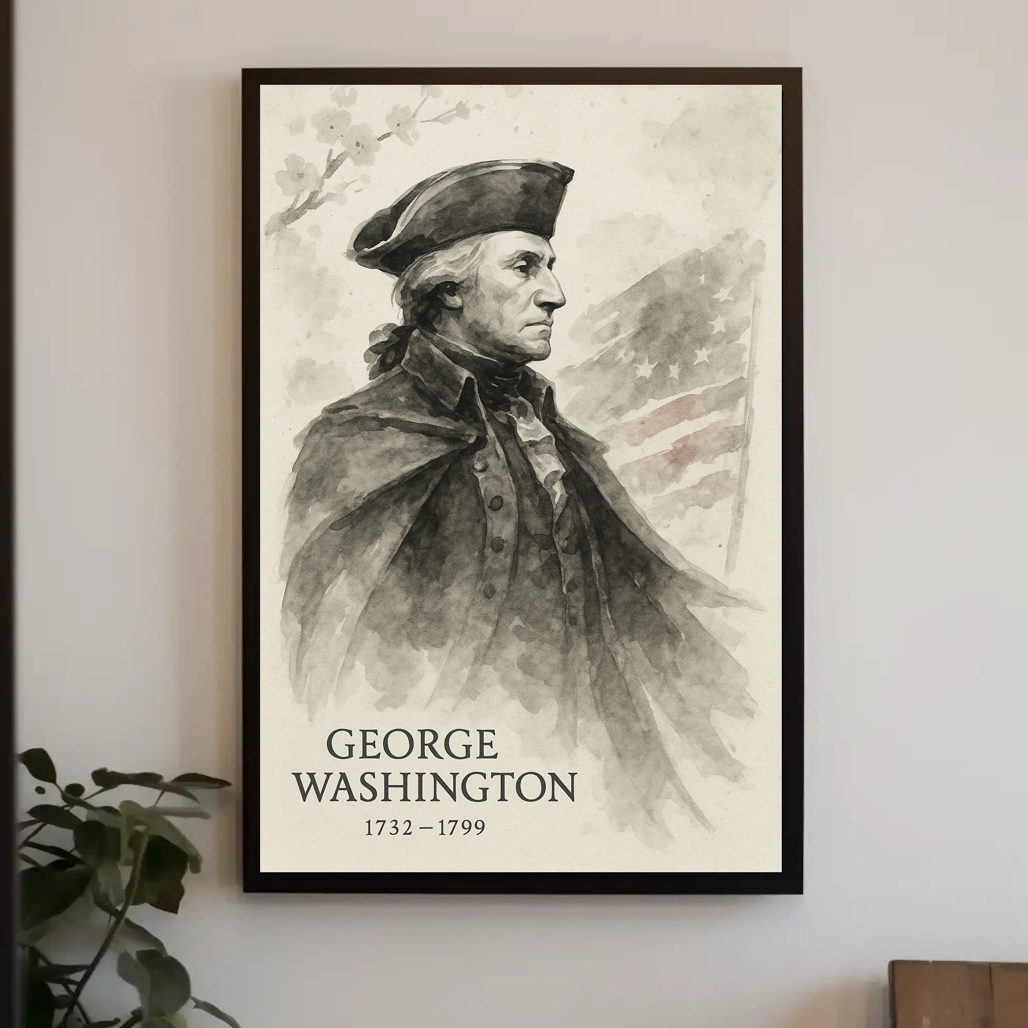 George Washington Vintage Patriotic Historical or Presidential Poster PosterGoat