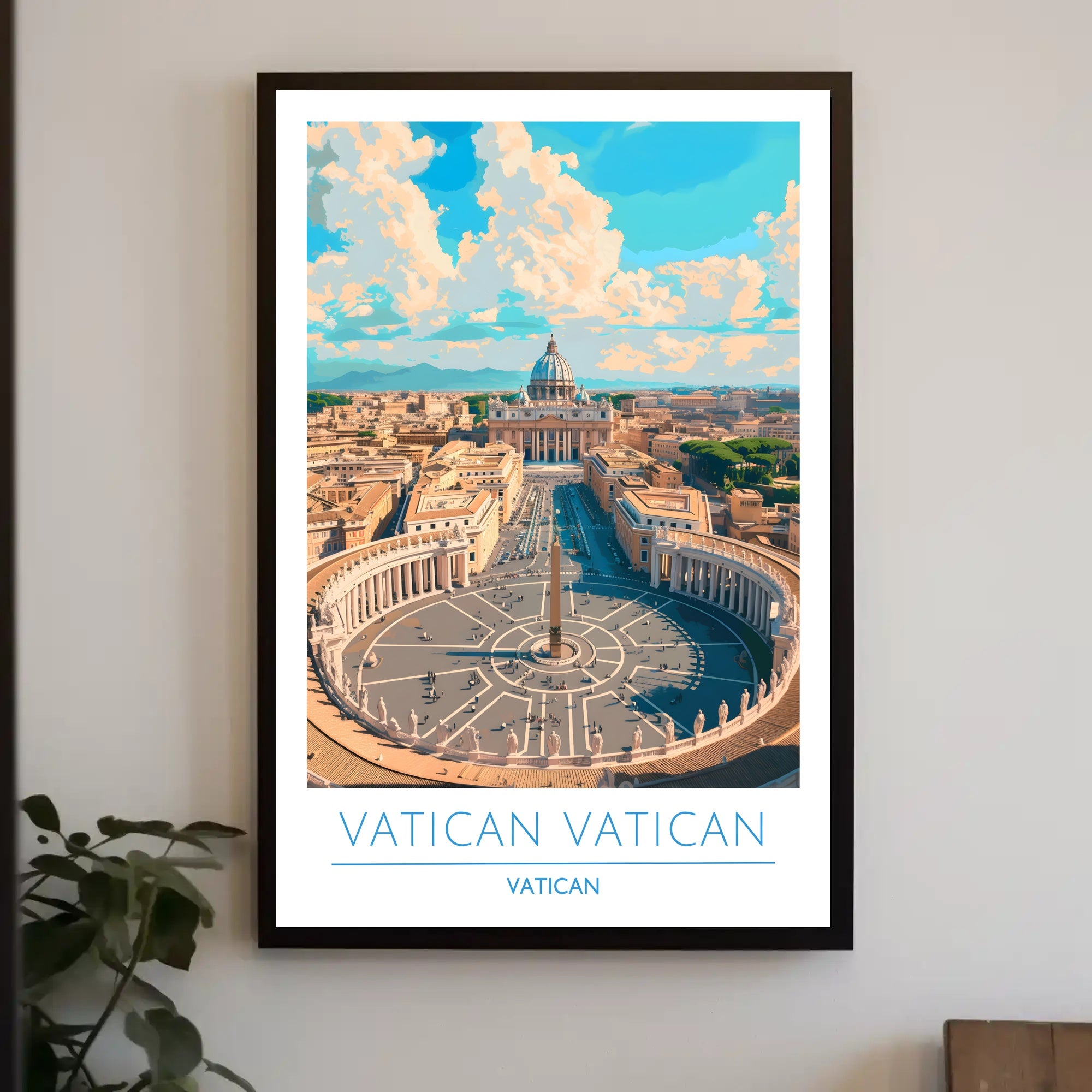 Vatican City Aerial View Poster