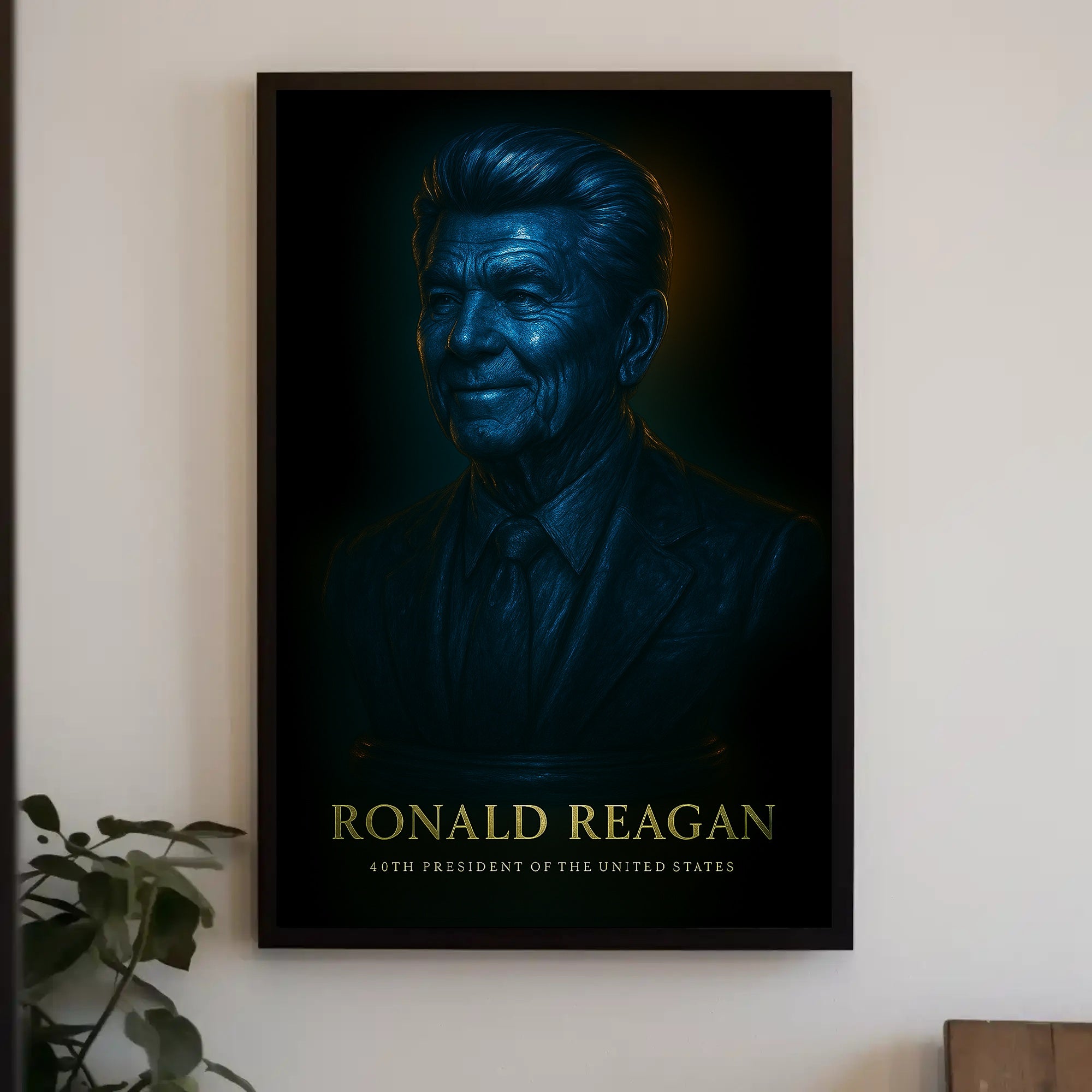 Ronald Reagan Vintage Poster Wall Art PosterGoat