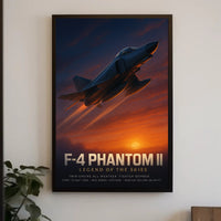 F-4 Phantom II Fighter-Bomber Vintage Military Recruitment Poster PosterGoat