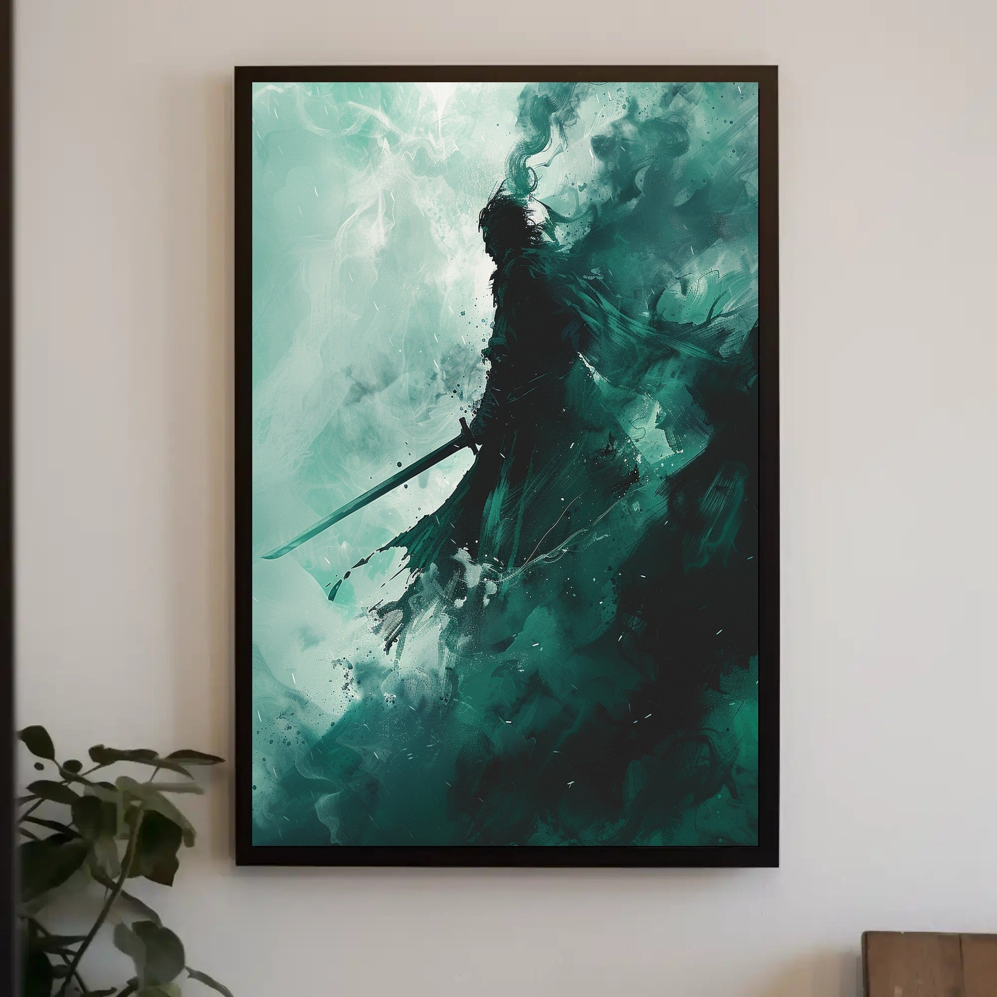 The Shadowed Warrior Poster PosterGoat