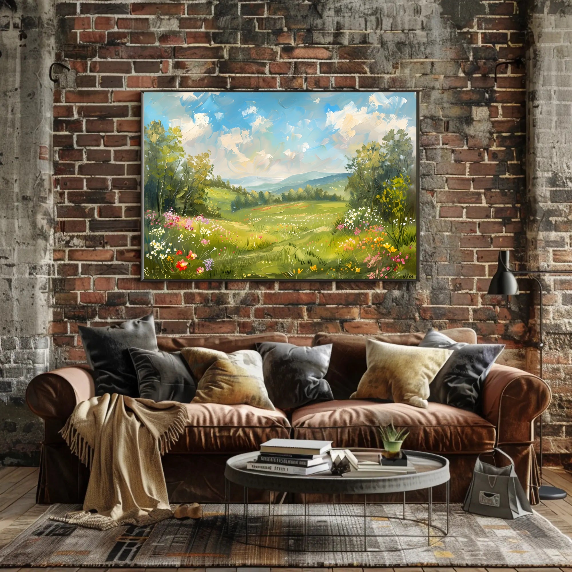 Serene Meadow Blossoms Poster