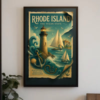 Rhode Island The Ocean State Poster