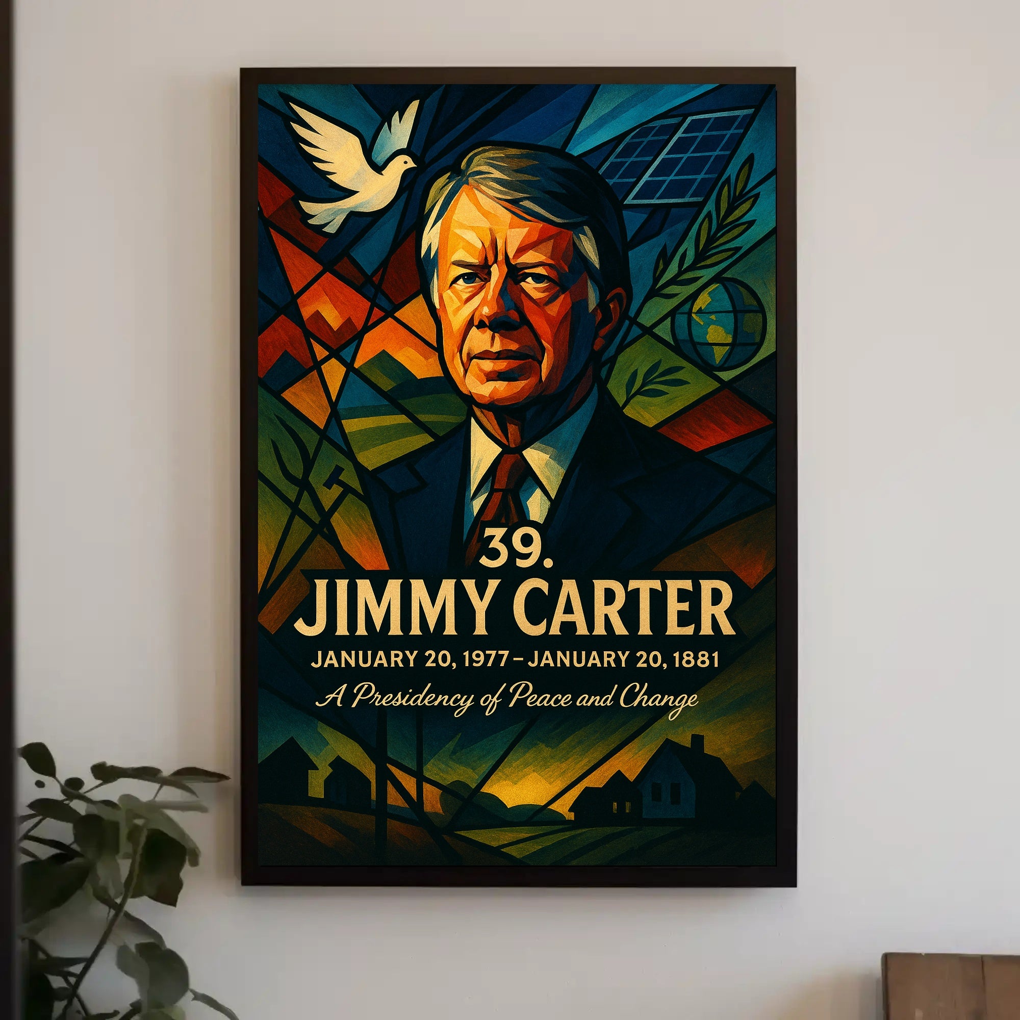 Jimmy Carter United States Leader Fine Art Print PosterGoat