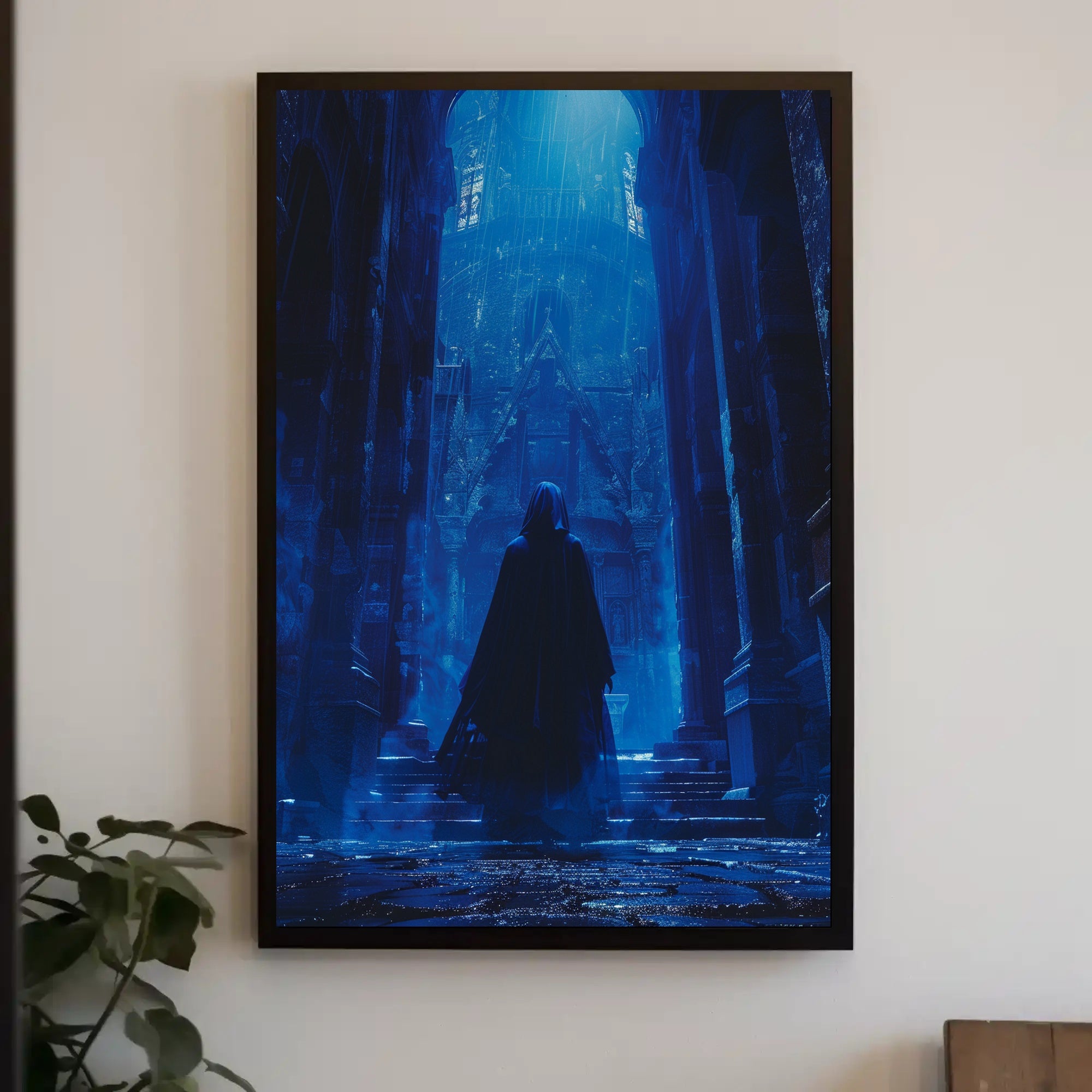 Mystical Gothic Cathedral Fantasy Art Poster PosterGoat