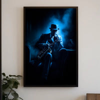 Saxophone in the Shadows Poster