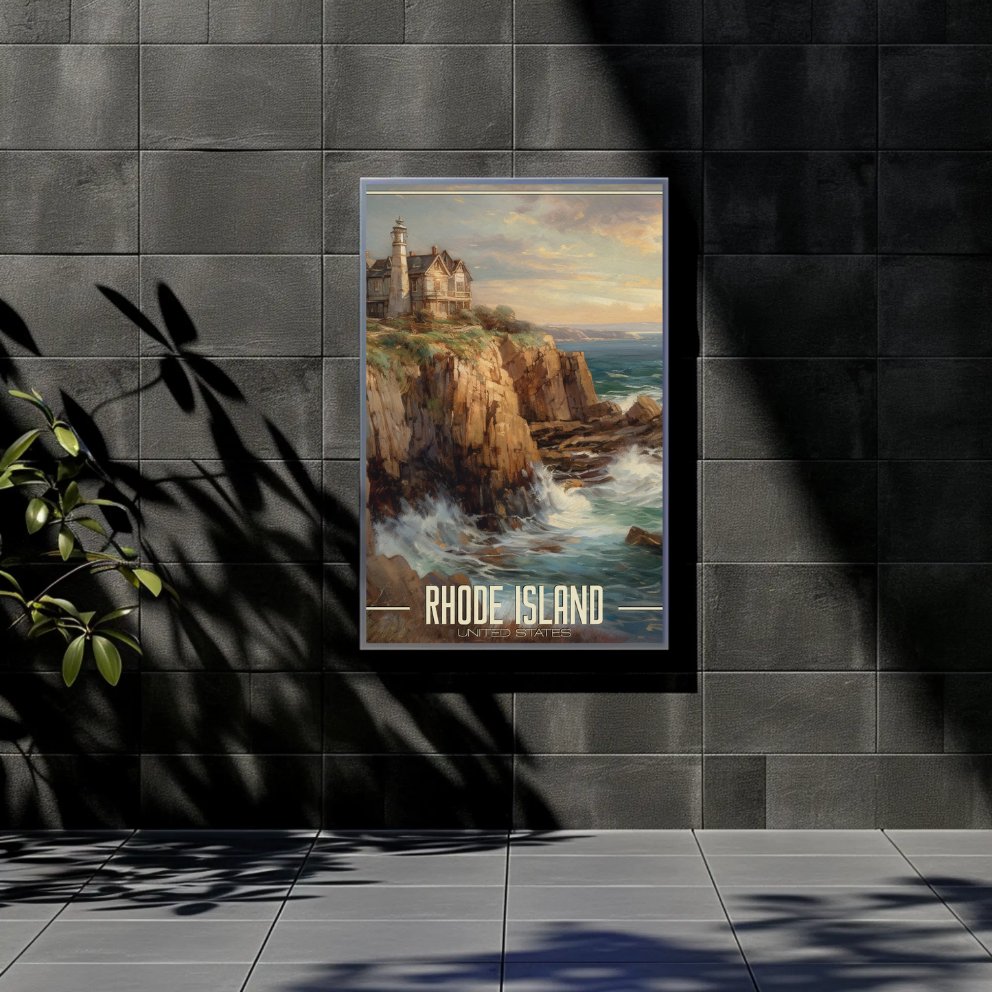 Vintage Poster - Rhode Island Newport United States