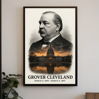 Grover Cleveland 24th President of the United States Reflections Poster