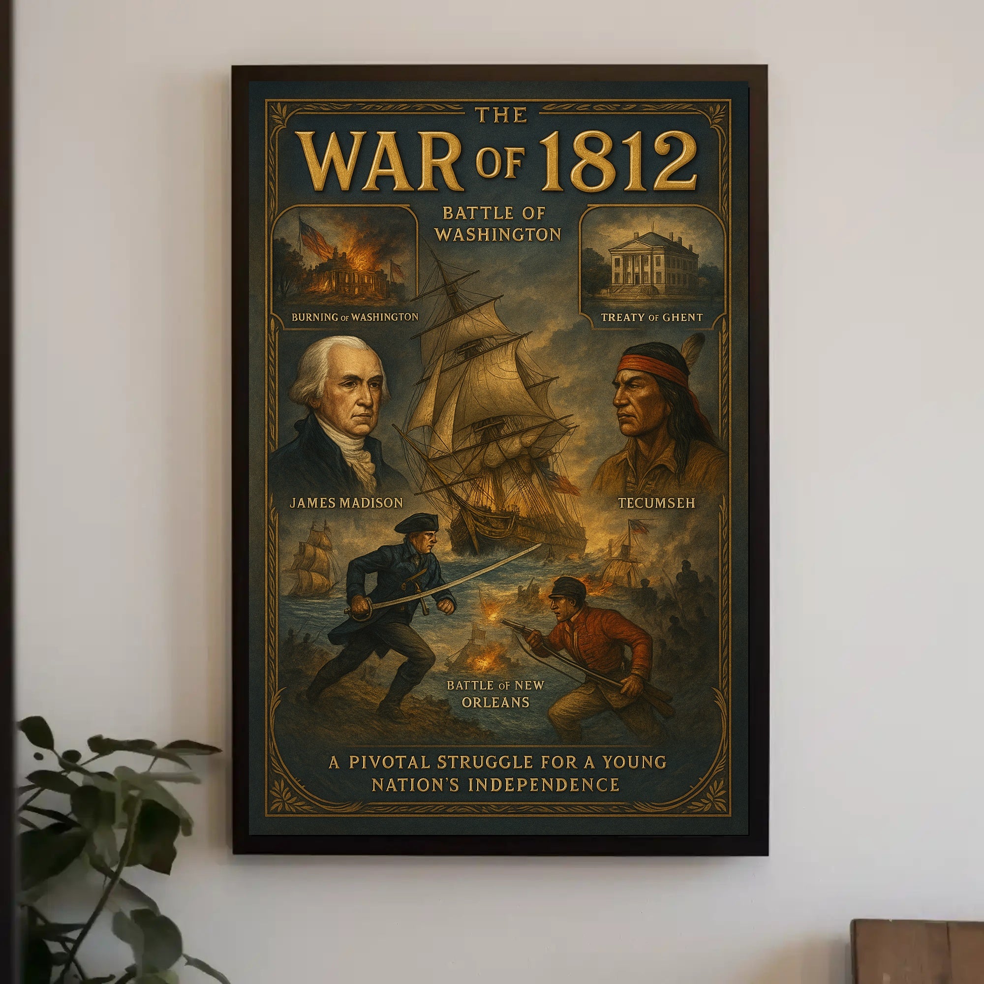 James Madison War of 1812 Poster PosterGoat