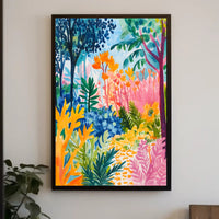 Tropical Jungle Vibe: Abstract, Artistic, or Pop Culture Poster