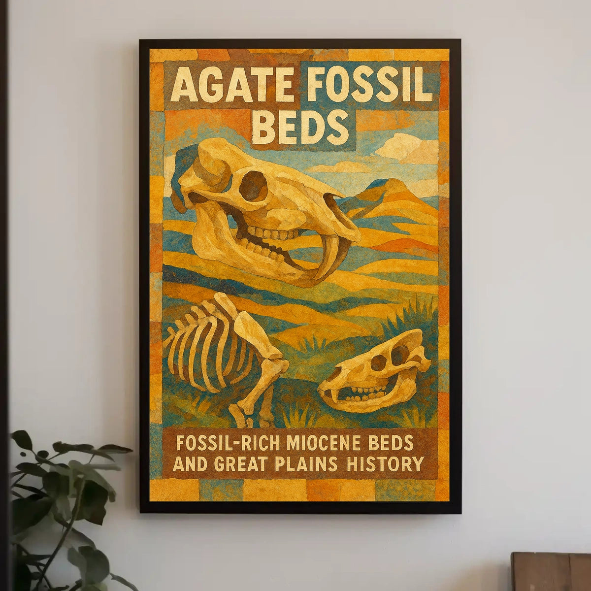 Agate Fossil Beds Fossil-Rich Miocene Poster