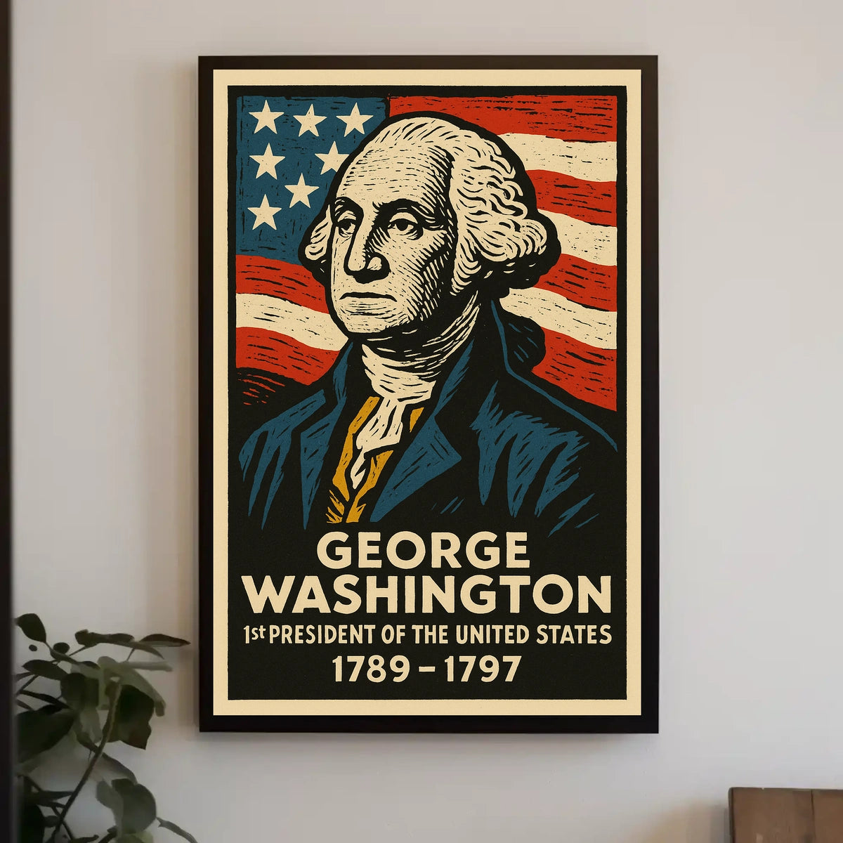 George Washington 1st President Poster