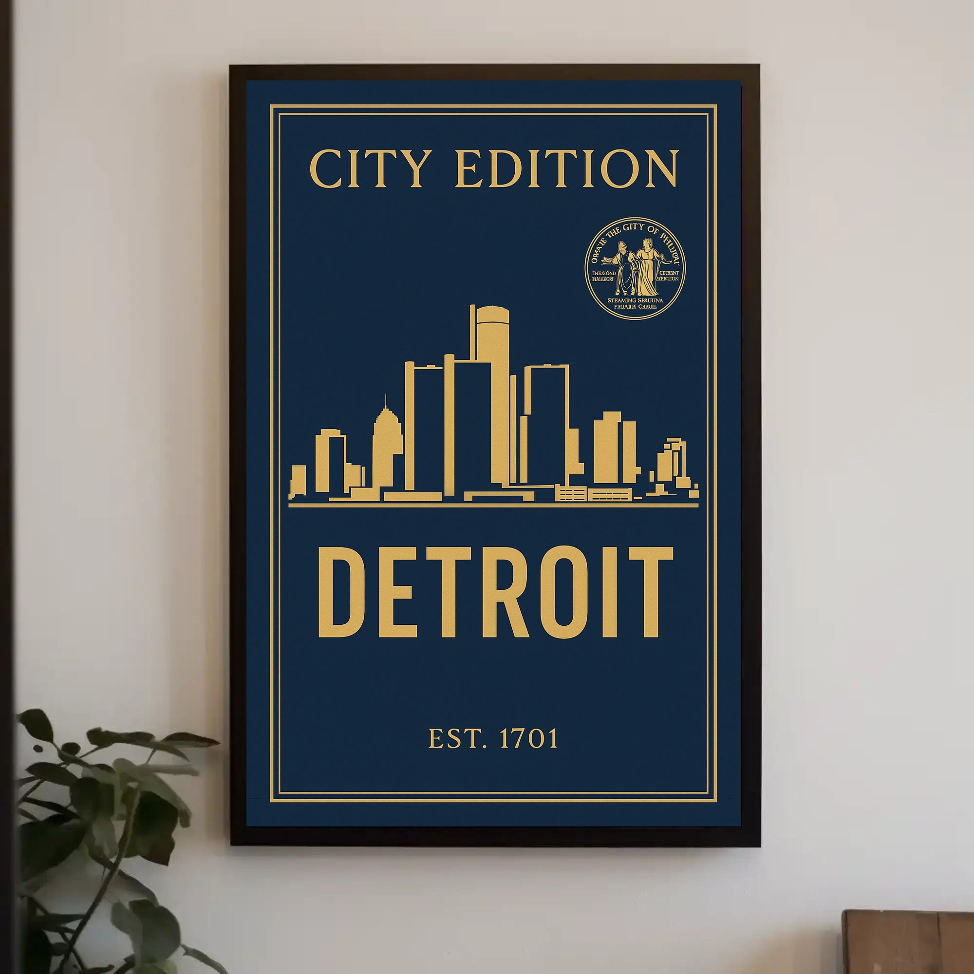 Detroit City Edition Poster PosterGoat