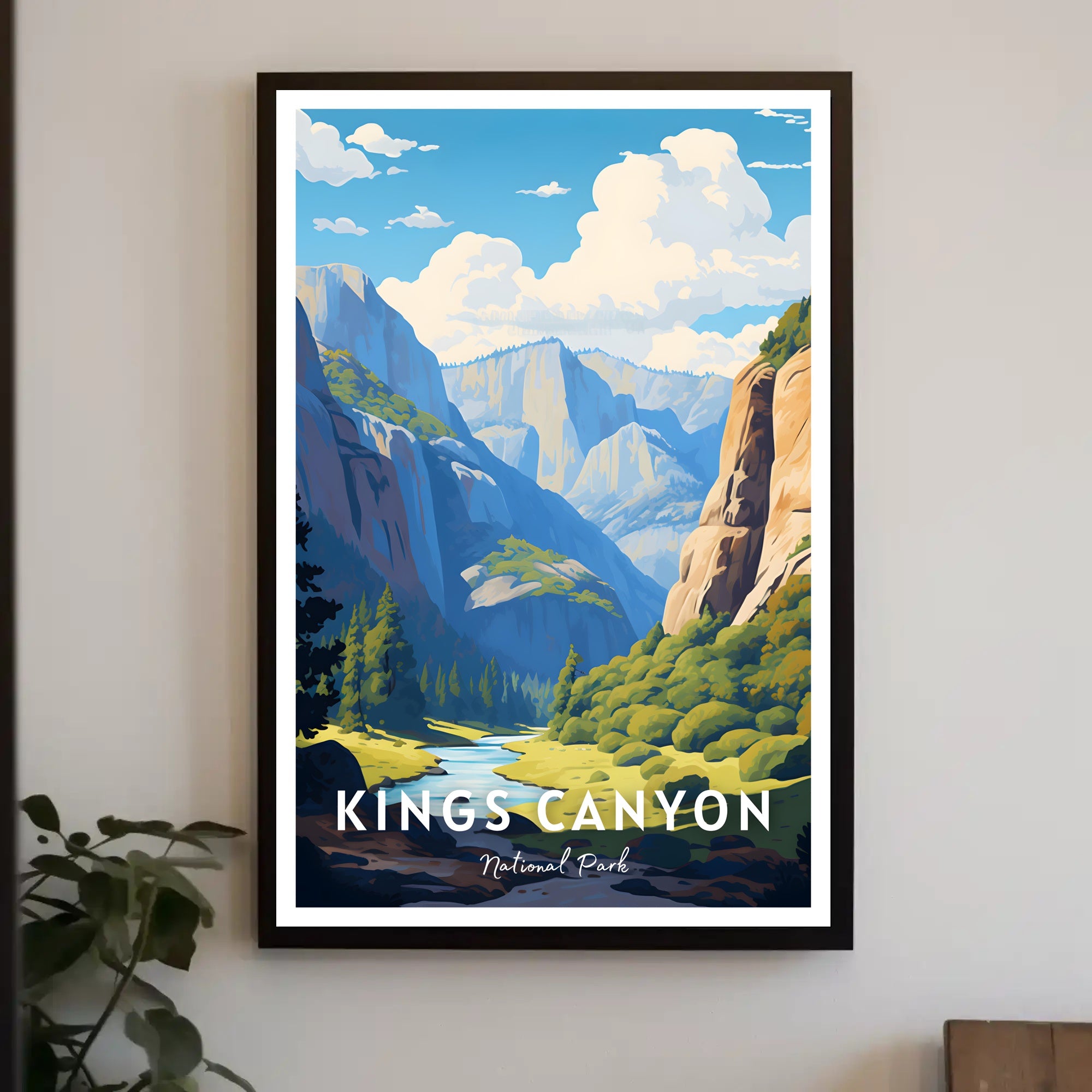 Kings Canyon National Park Scenic Poster Print