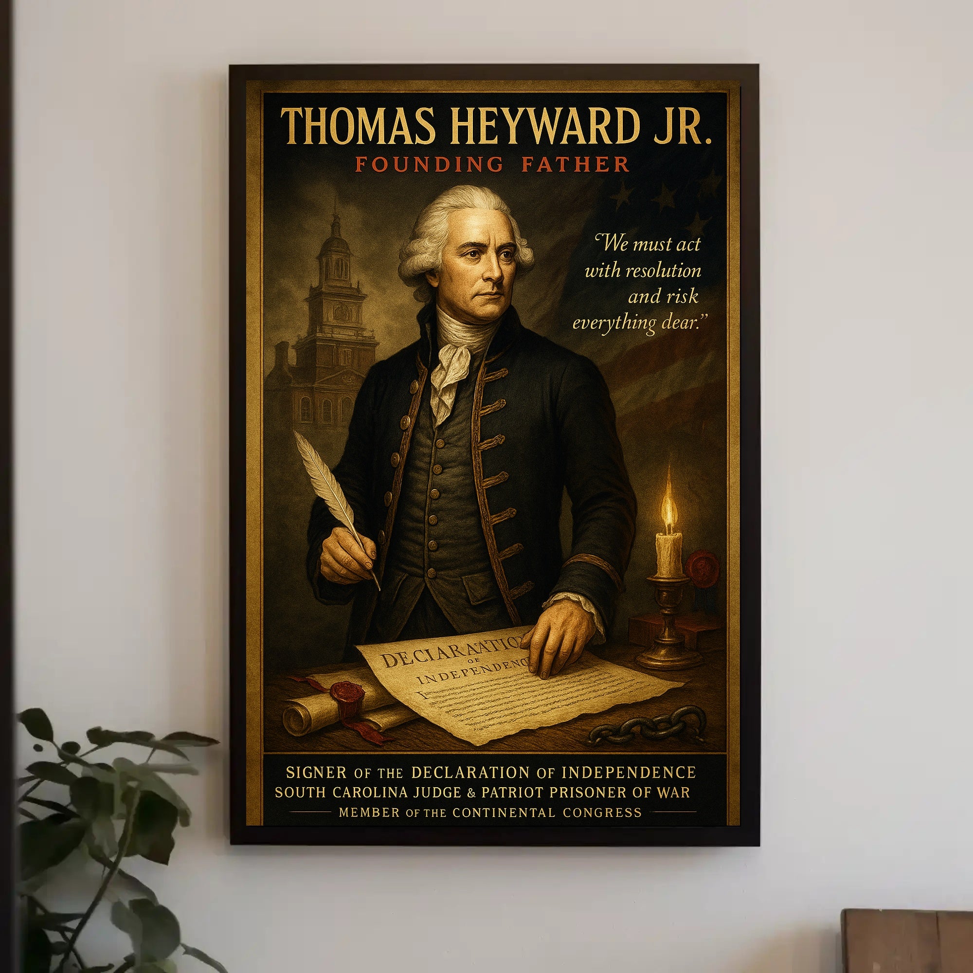 Thomas Heyward Jr. Vintage Historical Poster PosterGoat
