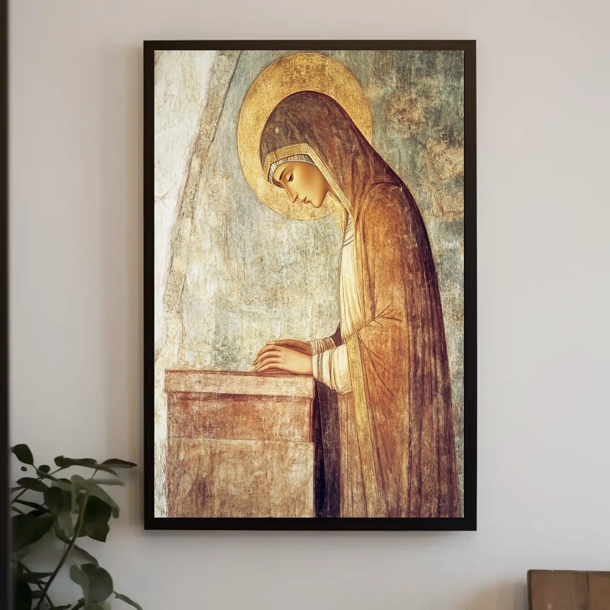Sacred Devotion: Iconography of Prayer in Heritage Poster