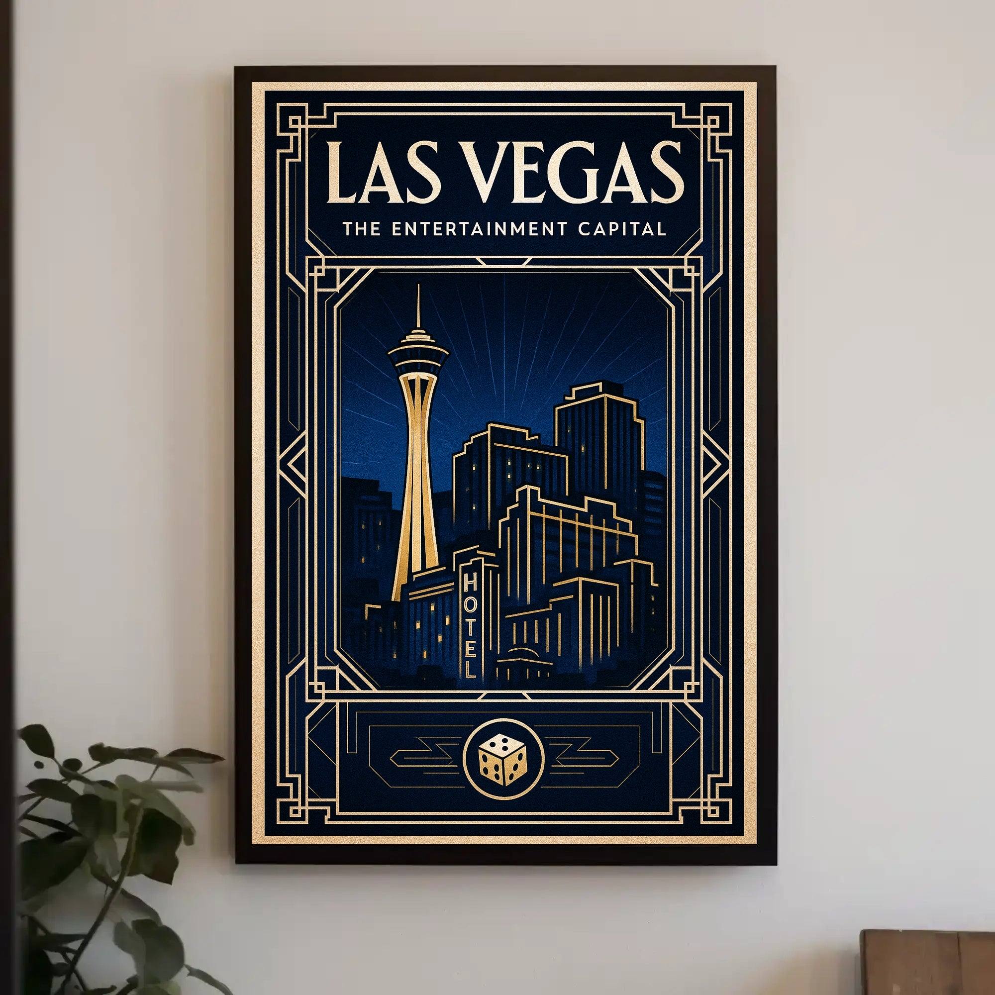Las Vegas The Entertainment Capital Poster PosterGoat