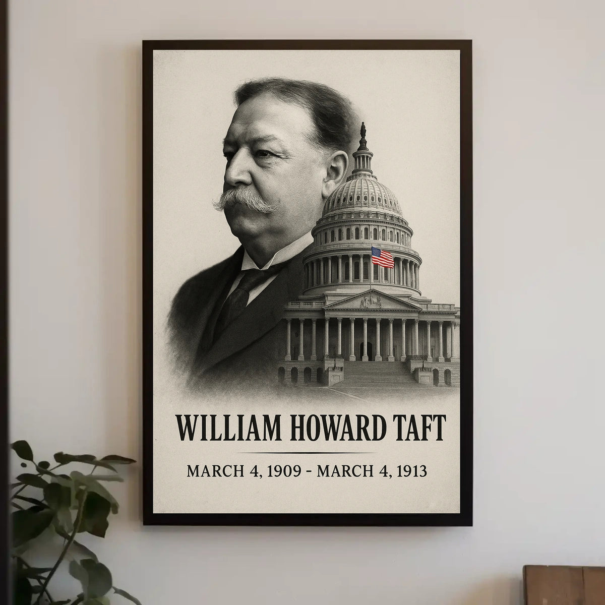 William Howard Taft 27th President of the United States Reflections Poster