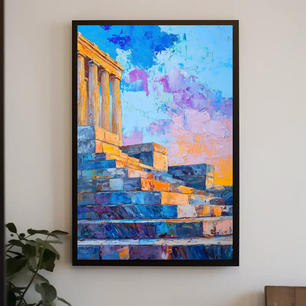 Lincoln Memorial Steps At Dusk Landmark Art Poster