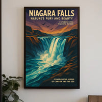 Niagara Falls Natures Fury and Beauty Poster