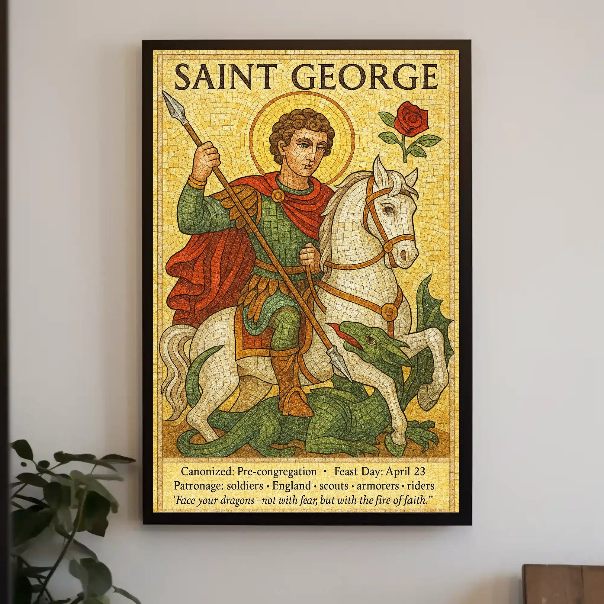 Saint George Patron Saint Poster PosterGoat