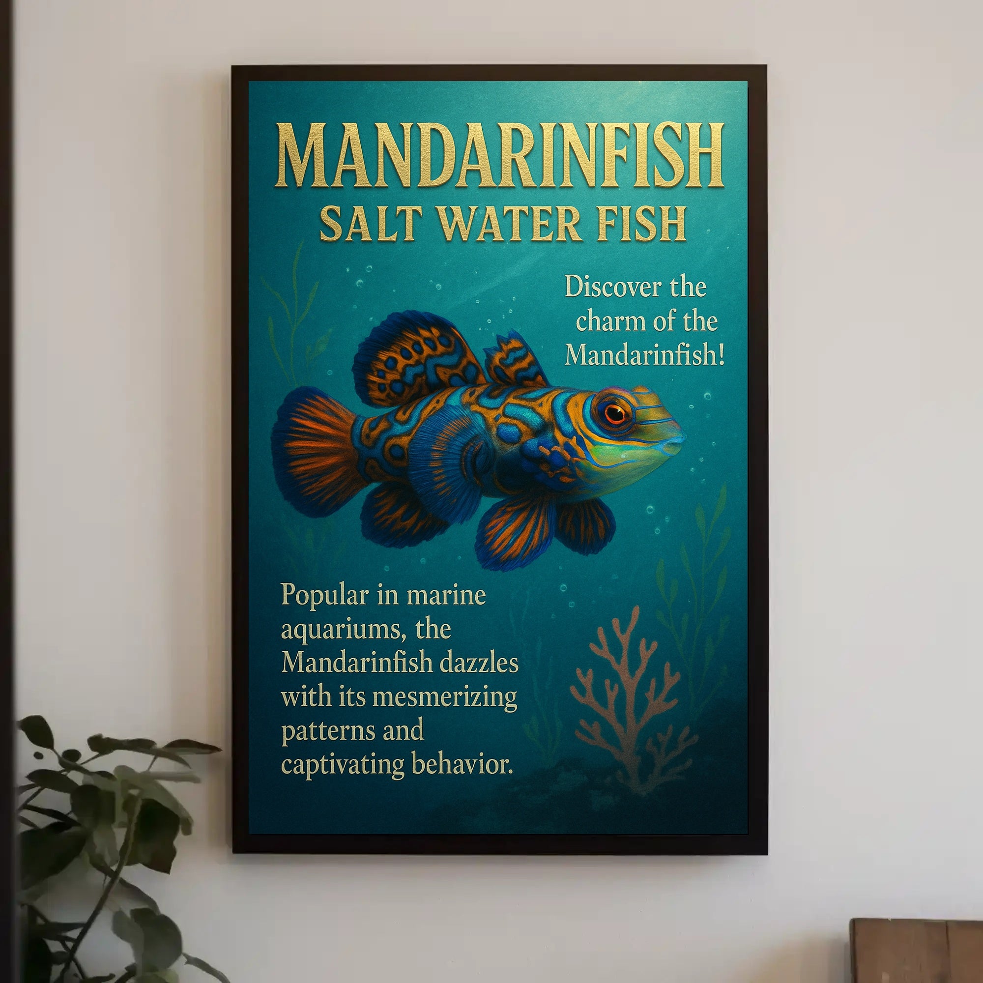 Discover the Charm of the Mandarinfish Poster