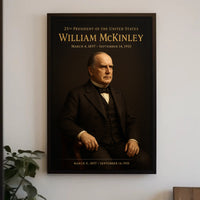 William McKinley Historical Presidential Era Poster