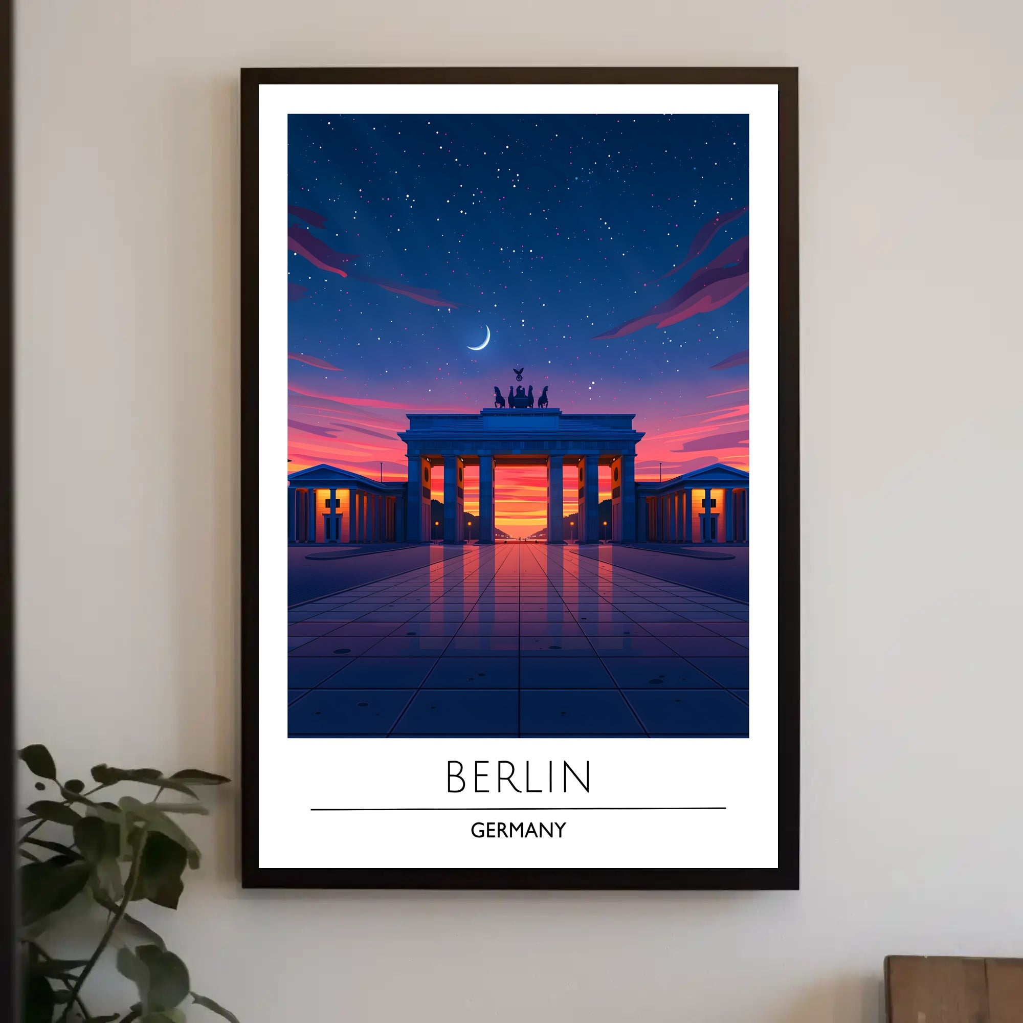 Brandenburg Gate Twilight Serenity Travel Poster