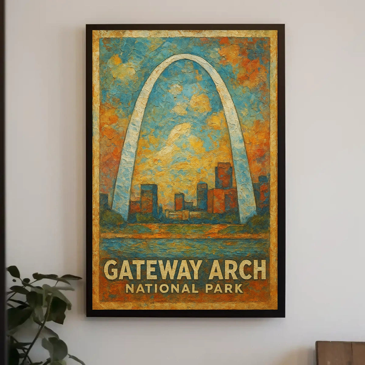 Gateway Arch National Park Majestic Scenic Wanderlust Inspired Home Decor Poster