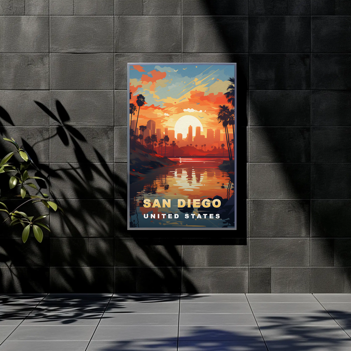 San Diego Vintage Travel Poster