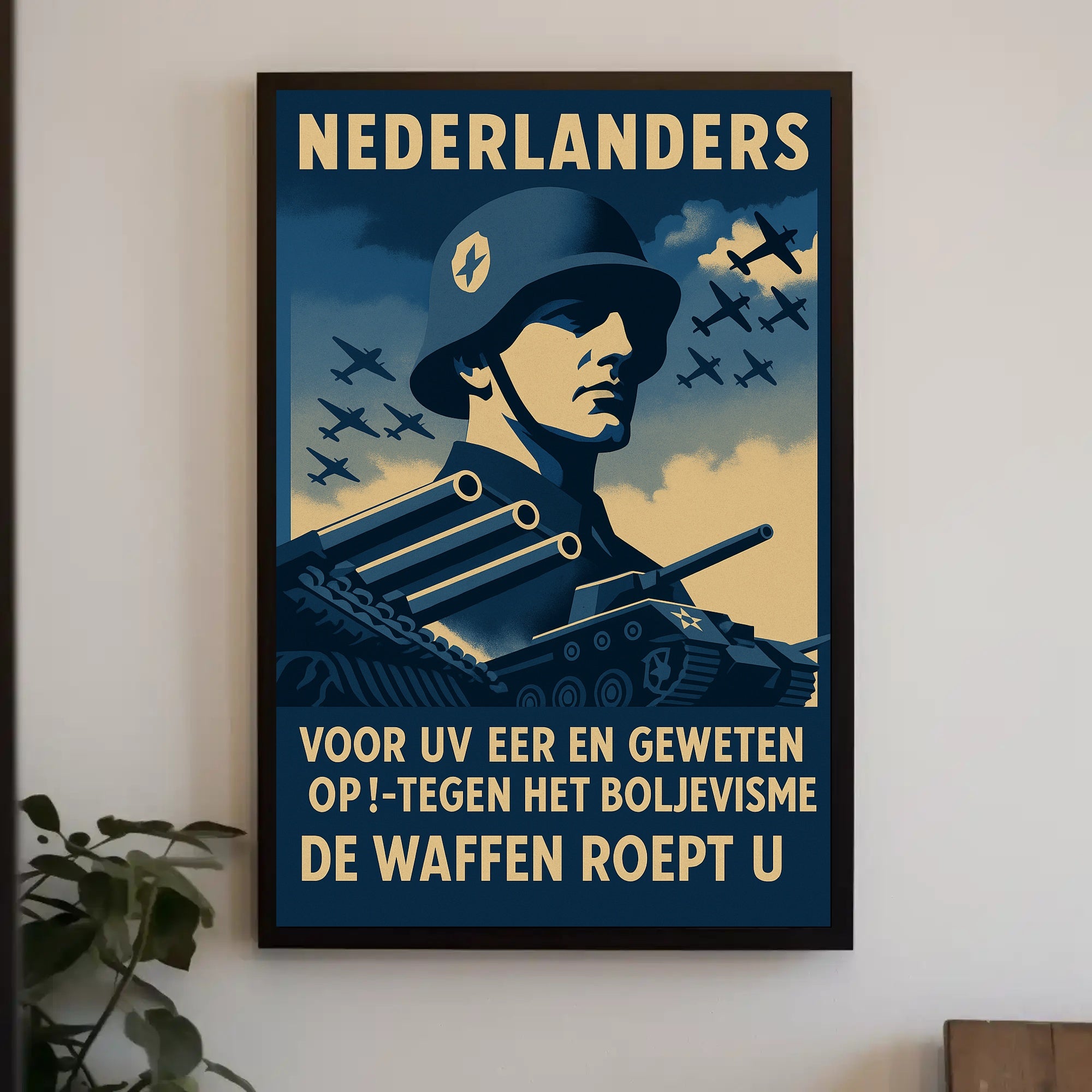 WWII Rallying Call Against Bolshevism Propaganda Poster