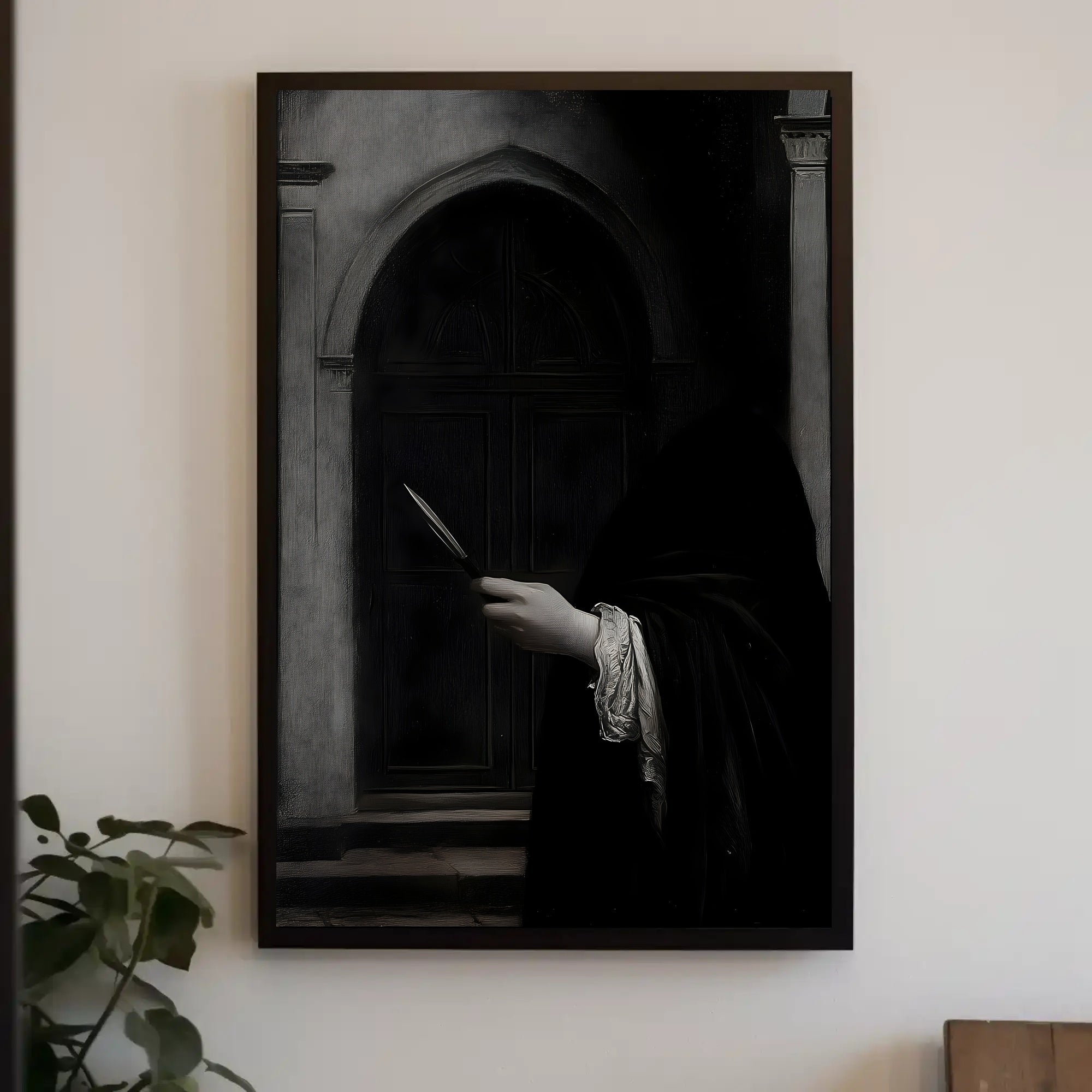 Cloaked Figure Gothic Suspense Fantasy or Mythology Poster PosterGoat