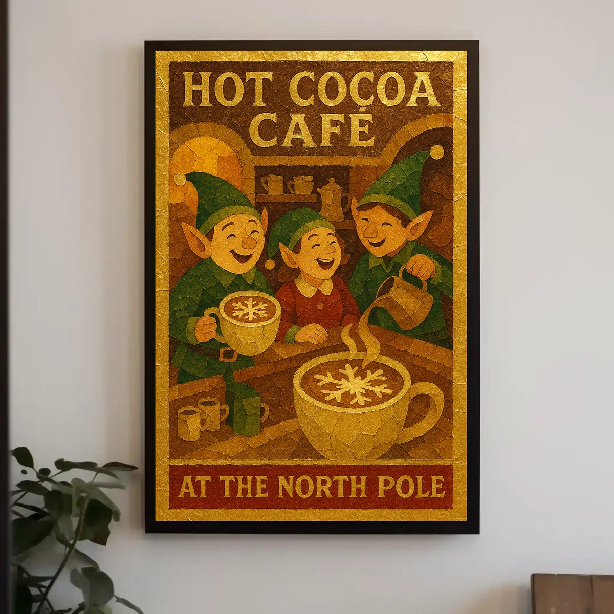 Hot Cocoa Cafรฉ At The North Pole Poster