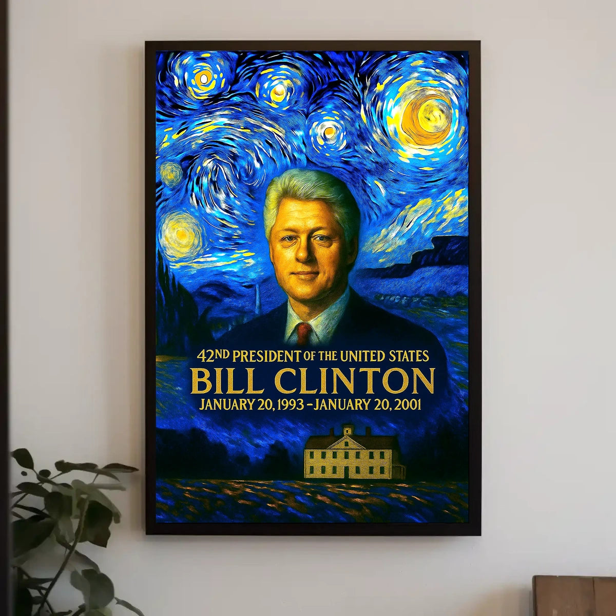 Bill Clinton 42nd President of the United States Presidential Masterpiece Series Poster