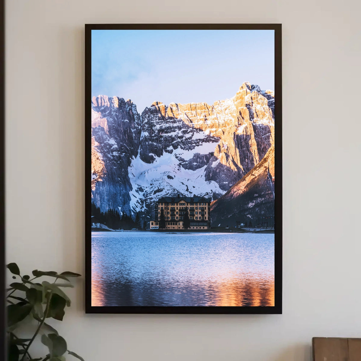 Mountain Retreat At Sunrise Poster