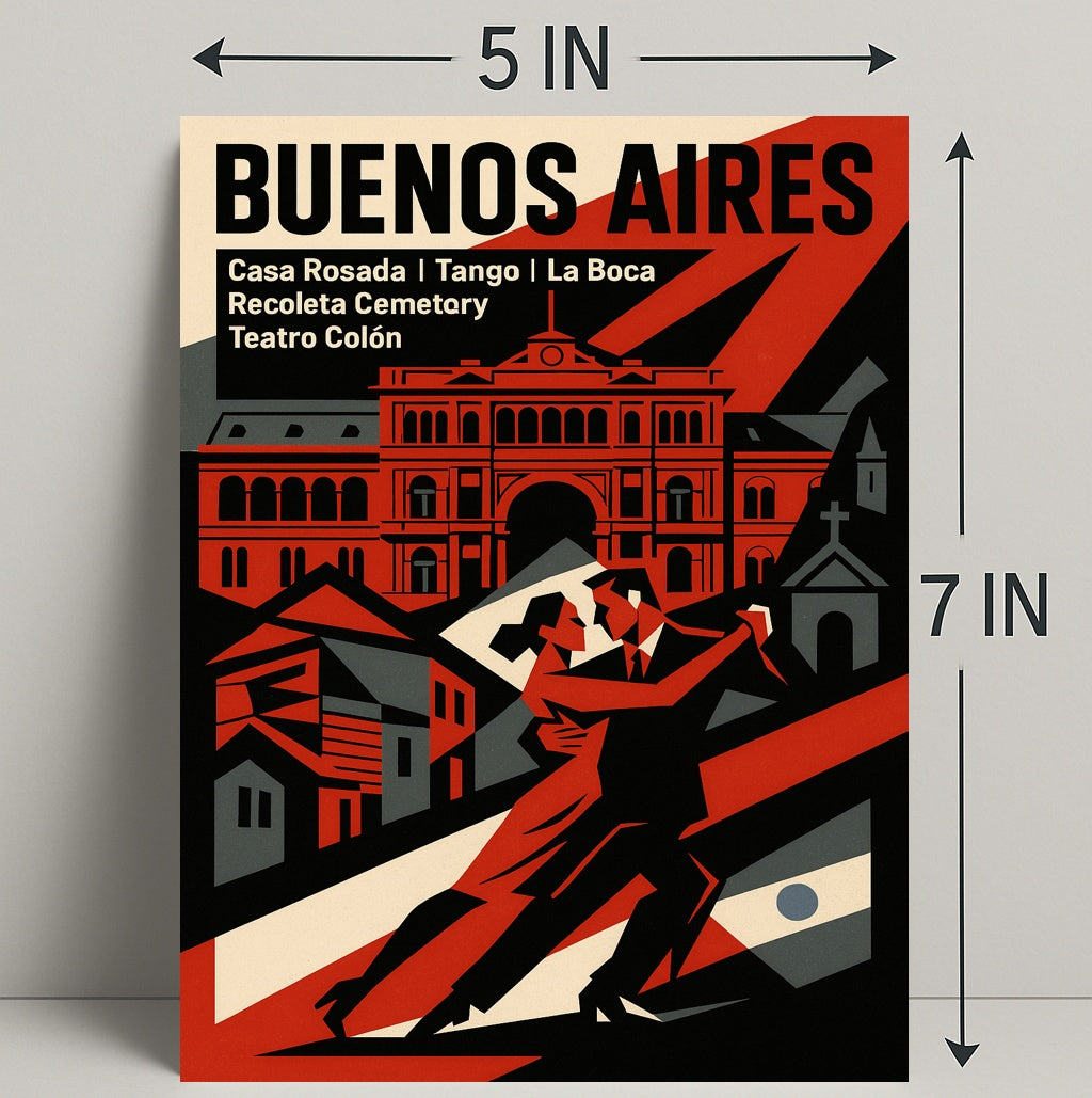 Buenos Aires Highlights Wall Art Print PosterGoat
