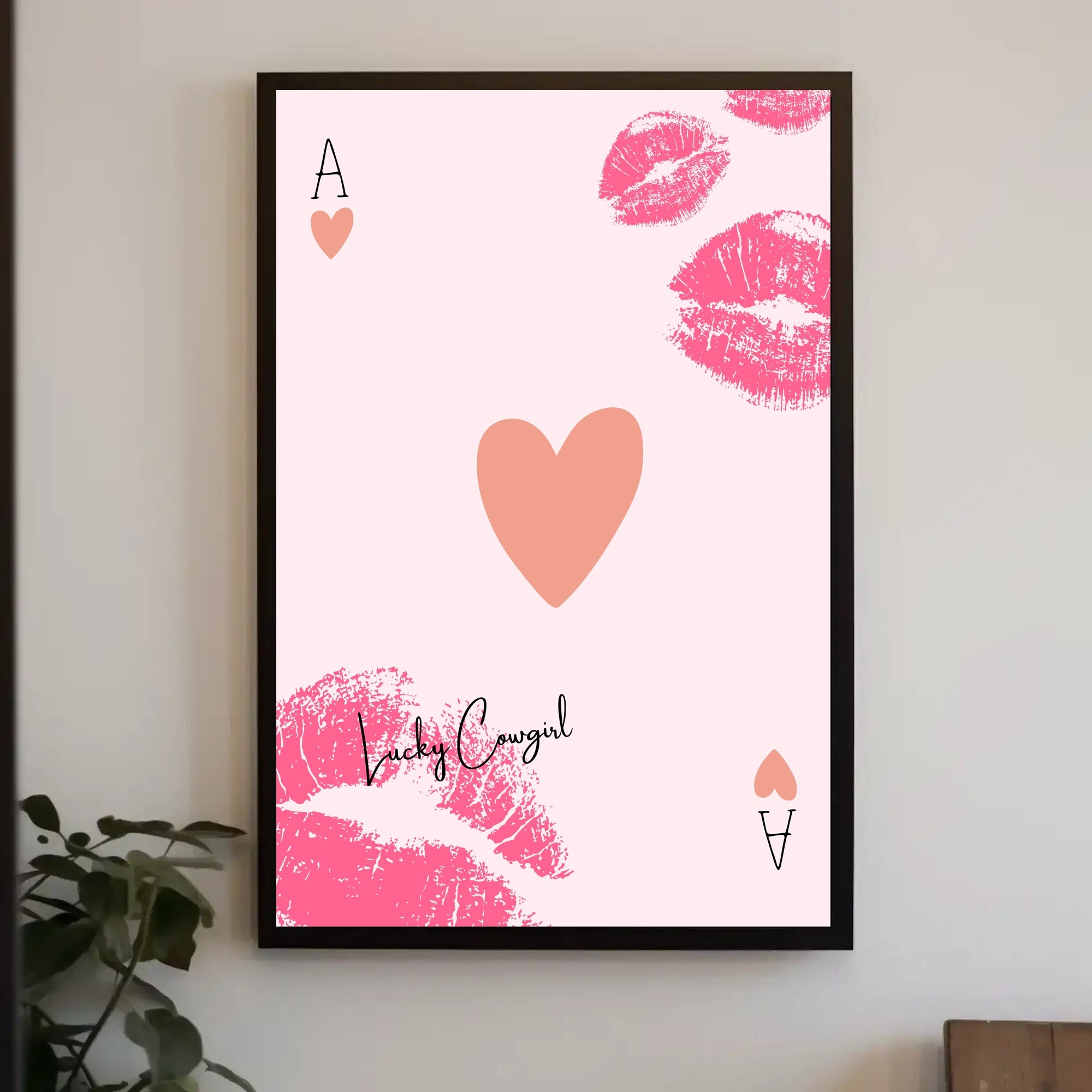 Lucky Cowgirl Pop Art Poster PosterGoat