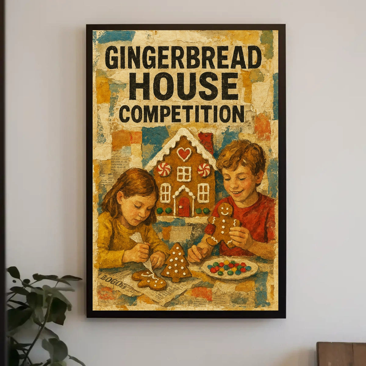 Gingerbread House Competition Poster