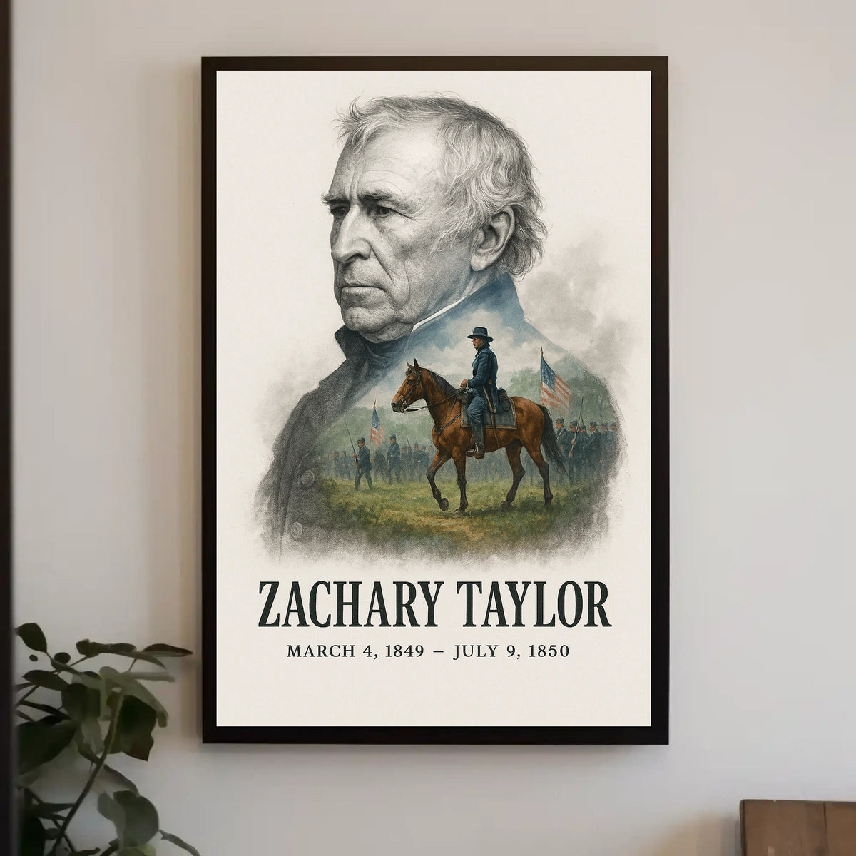 Zachary Taylor 12th President of the United States Reflections Poster