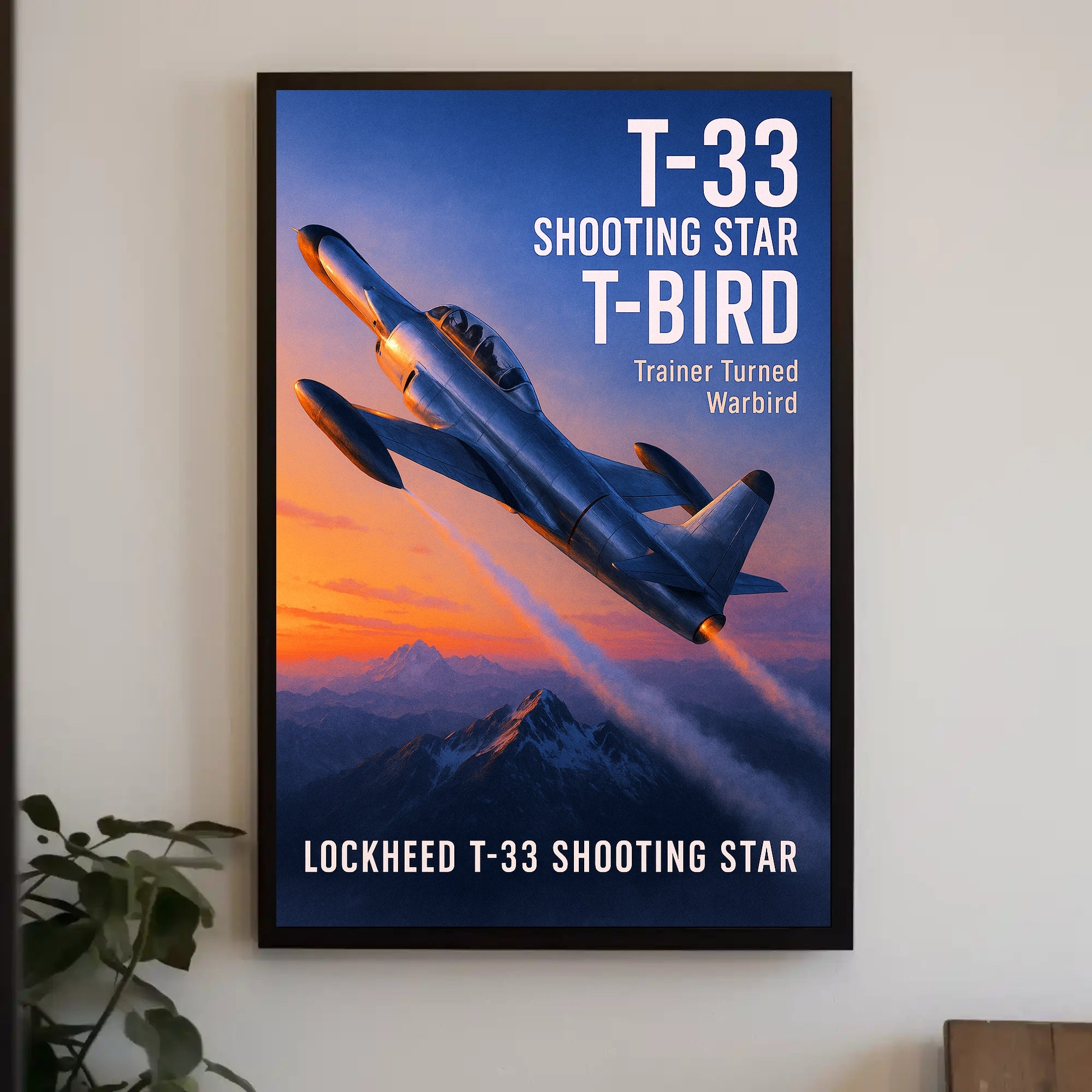 Lockheed T-33 Shooting Star Poster PosterGoat
