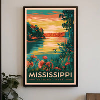 Mississippi National Park Scenic View Poster