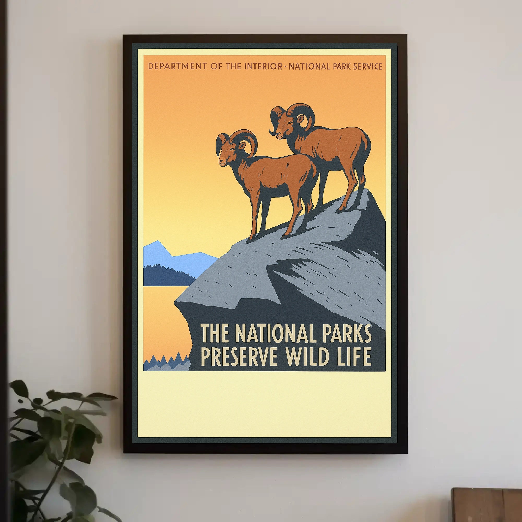 Preserve Wildlife in National Parks Poster PosterGoat