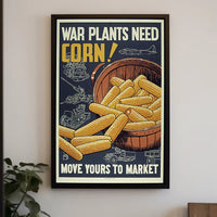 WWII Corn Supply Propaganda Poster