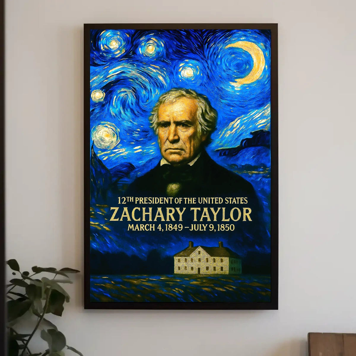 Zachary Taylor 12th President of the United States Presidential Masterpiece Series Poster